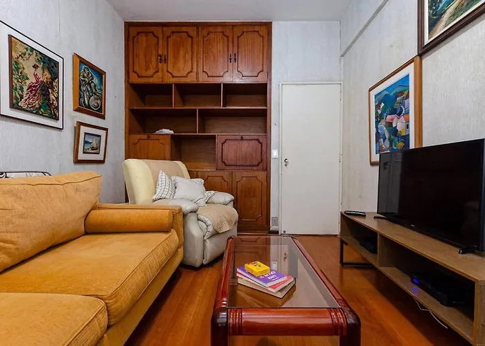 Apartamento Copacabana, Vista Mar 100 M Da Praia